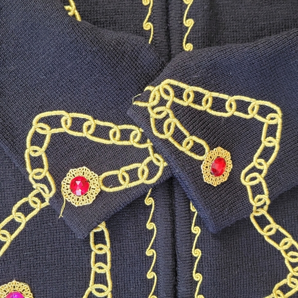 Antels MXM Black Jacket with Gold Embellishments #3009 - Picture 16 of 16